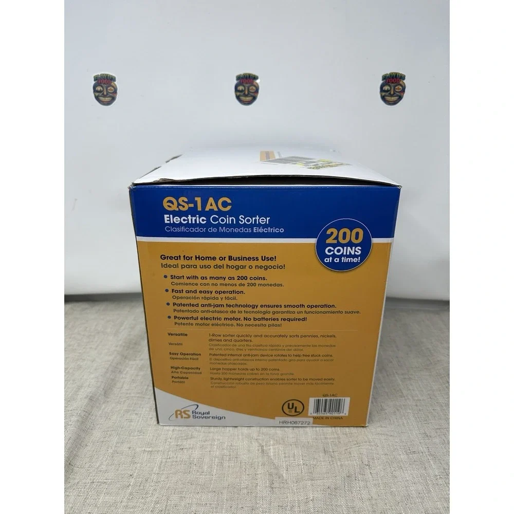 Royal Sovereign QS-1AC Coin‎ Sorter Counter Machine tested and works perfectly